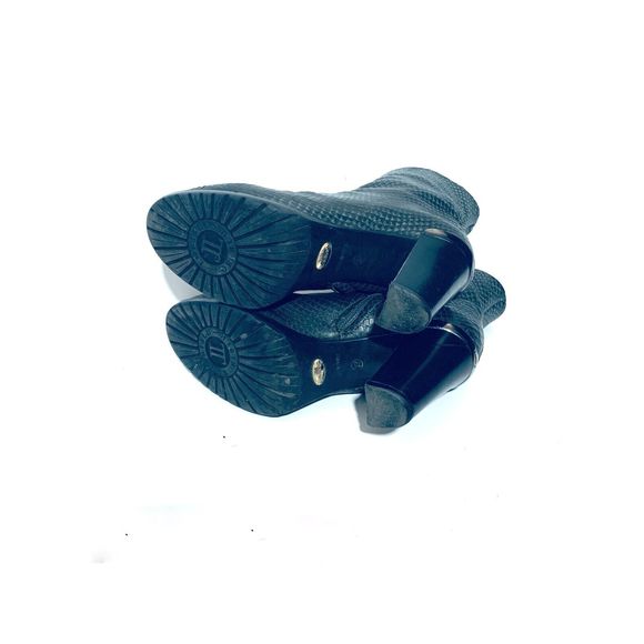 Loriblu 7 Gray Bootie Embossed Animalier Platform Heel EU 37 $545 - Picture 5 of 5